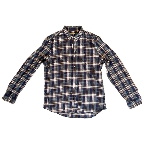 Burberry Brit Mens Plaid Button Down Shirt Large - Picture 1 of 15